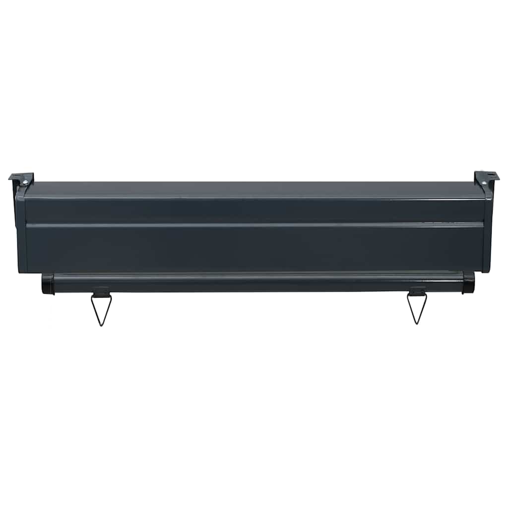 vidaXL Balcony Side Awning 85x250 cm Black