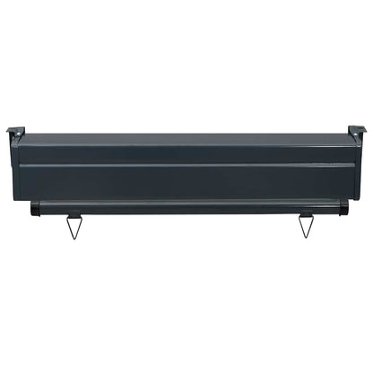 vidaXL Balcony Side Awning 85x250 cm Black