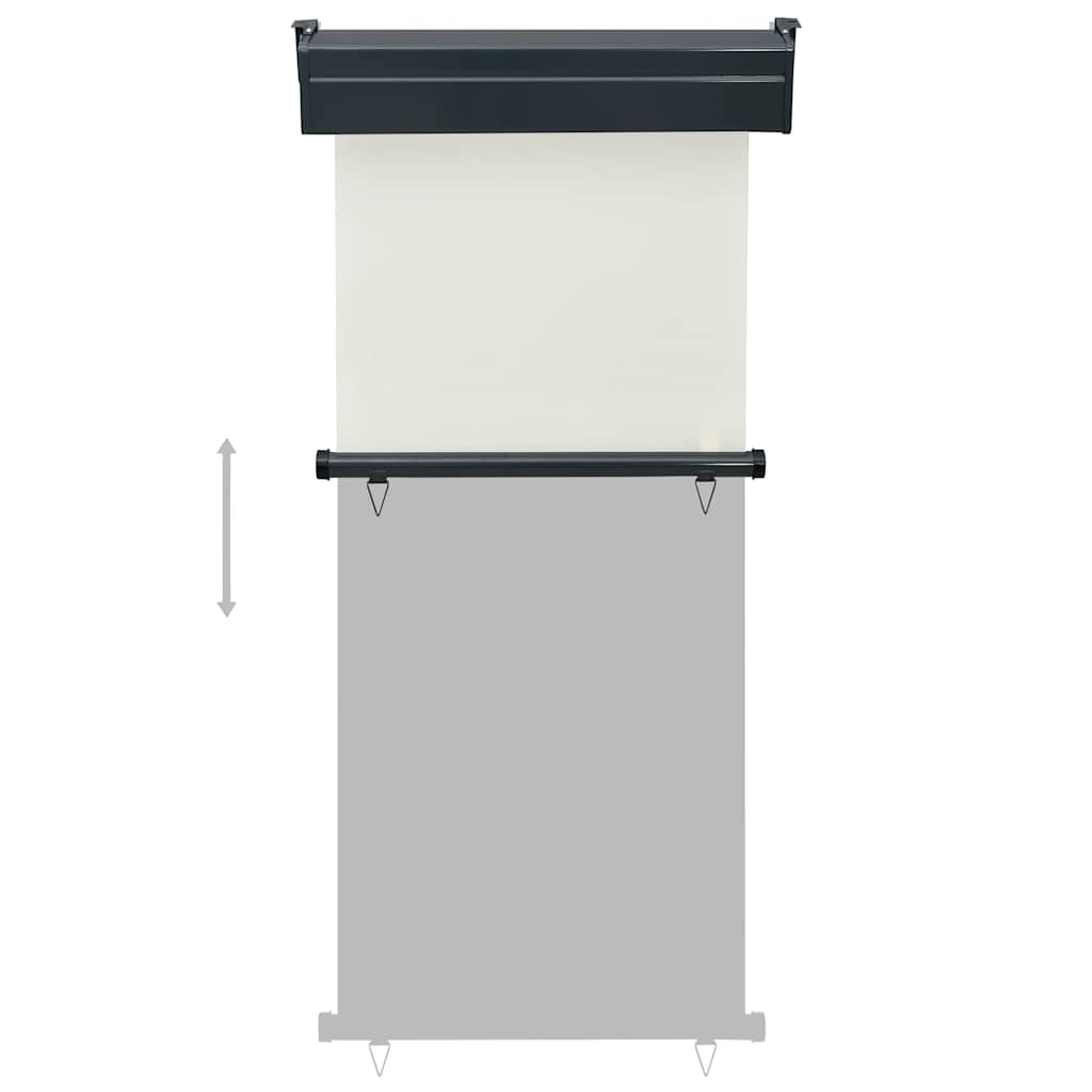 vidaXL Balcony Side Awning 85x250 cm Cream