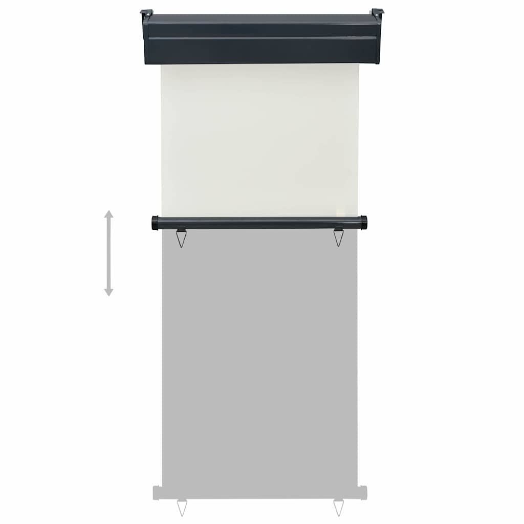 vidaXL Balcony Side Awning 85x250 cm Cream