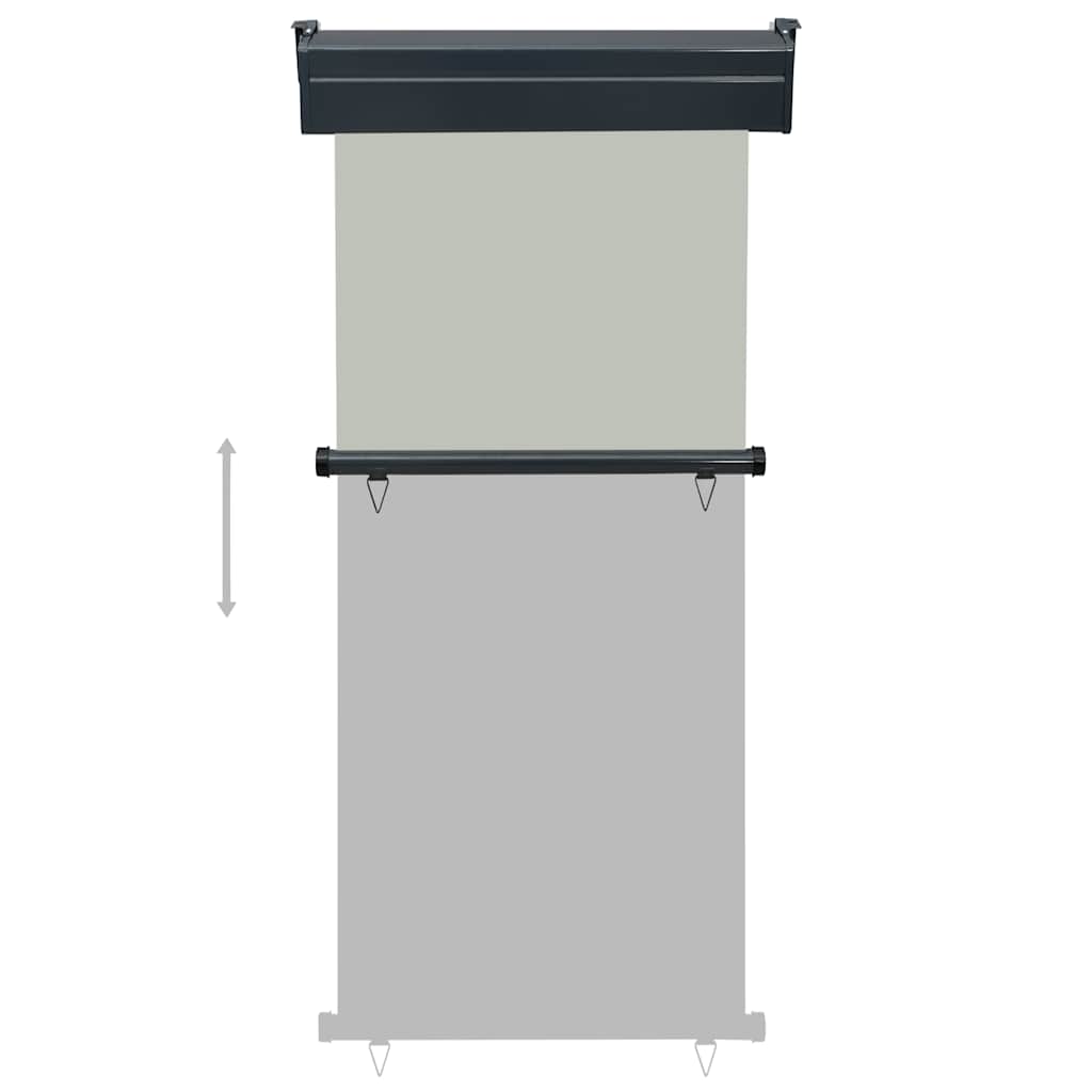 vidaXL Balcony Side Awning 85x250 cm Grey