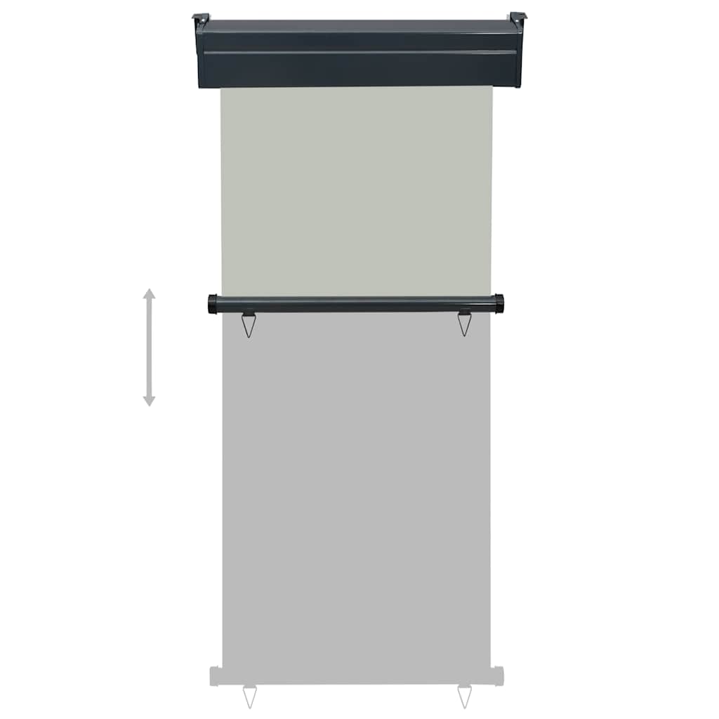 vidaXL Balcony Side Awning 85x250 cm Grey