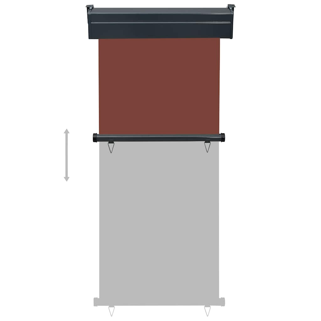 vidaXL Balcony Side Awning 85x250 cm Brown