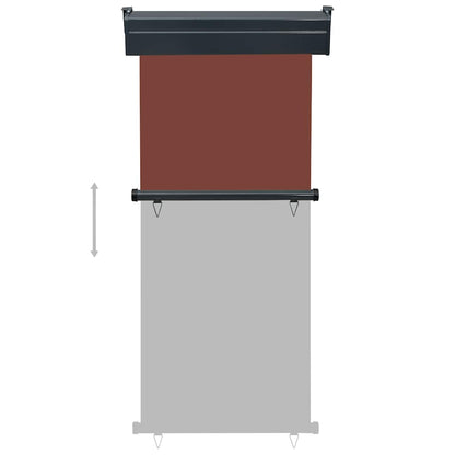 vidaXL Balcony Side Awning 85x250 cm Brown