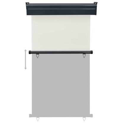 vidaXL Balcony Side Awning 105x250 cm Cream