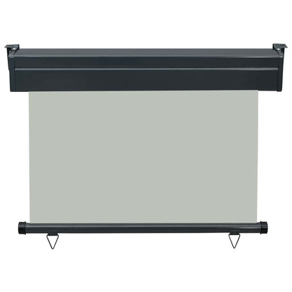vidaXL Balcony Side Awning 105x250 cm Grey
