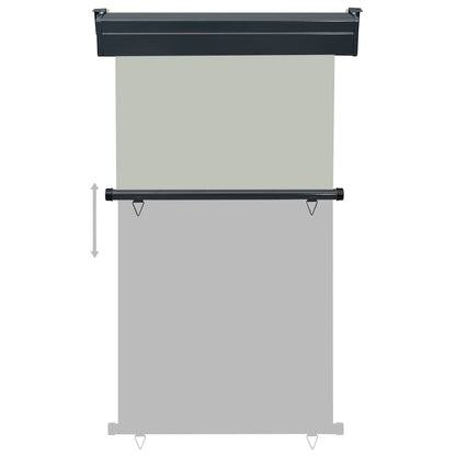 vidaXL Balcony Side Awning 105x250 cm Grey