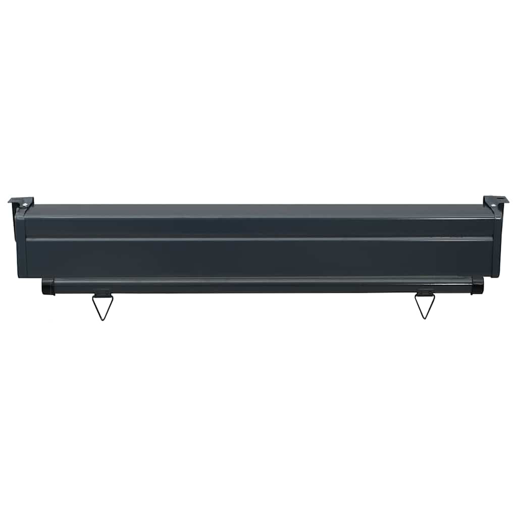 vidaXL Balcony Side Awning 105x250 cm Grey