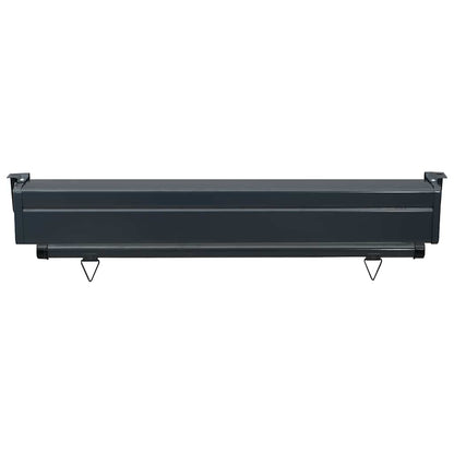 vidaXL Balcony Side Awning 105x250 cm Grey