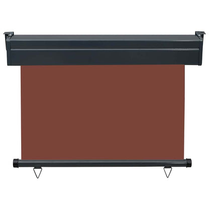 vidaXL Balcony Side Awning 105x250 cm Brown