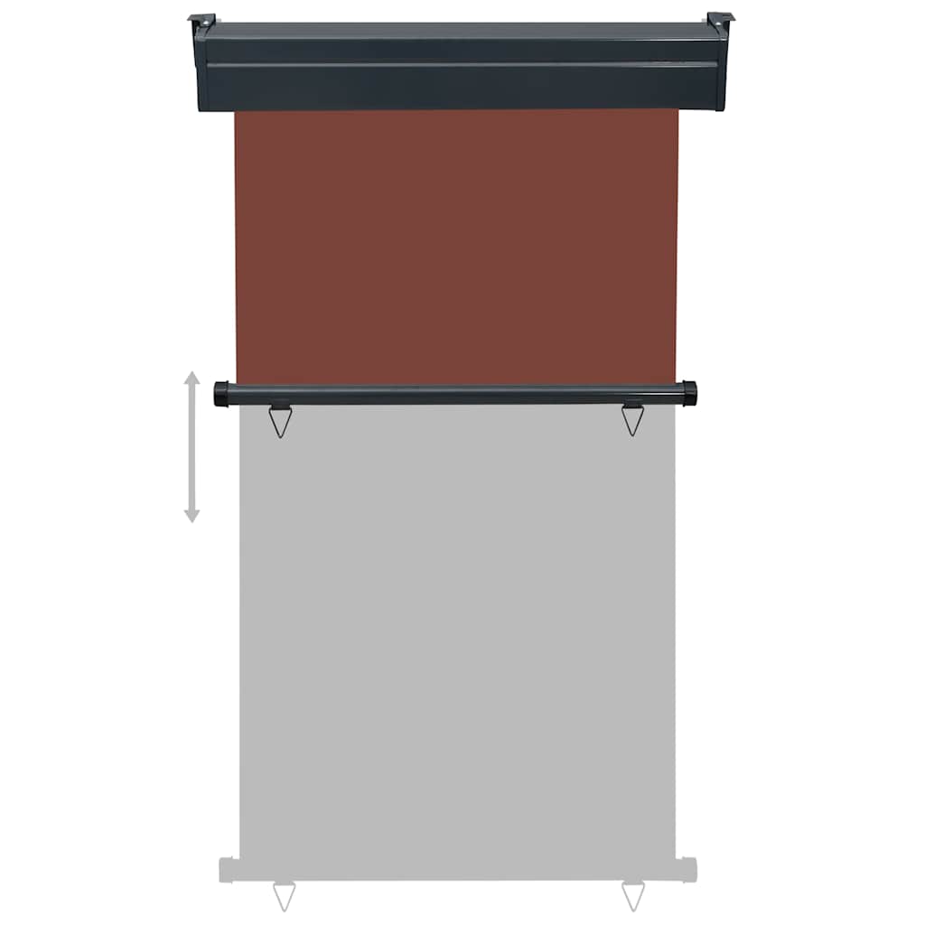 vidaXL Balcony Side Awning 105x250 cm Brown