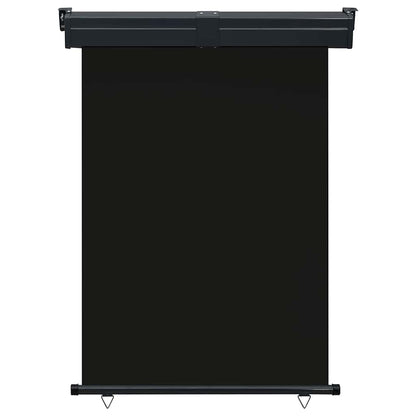 vidaXL Balcony Side Awning 125x250 cm Black