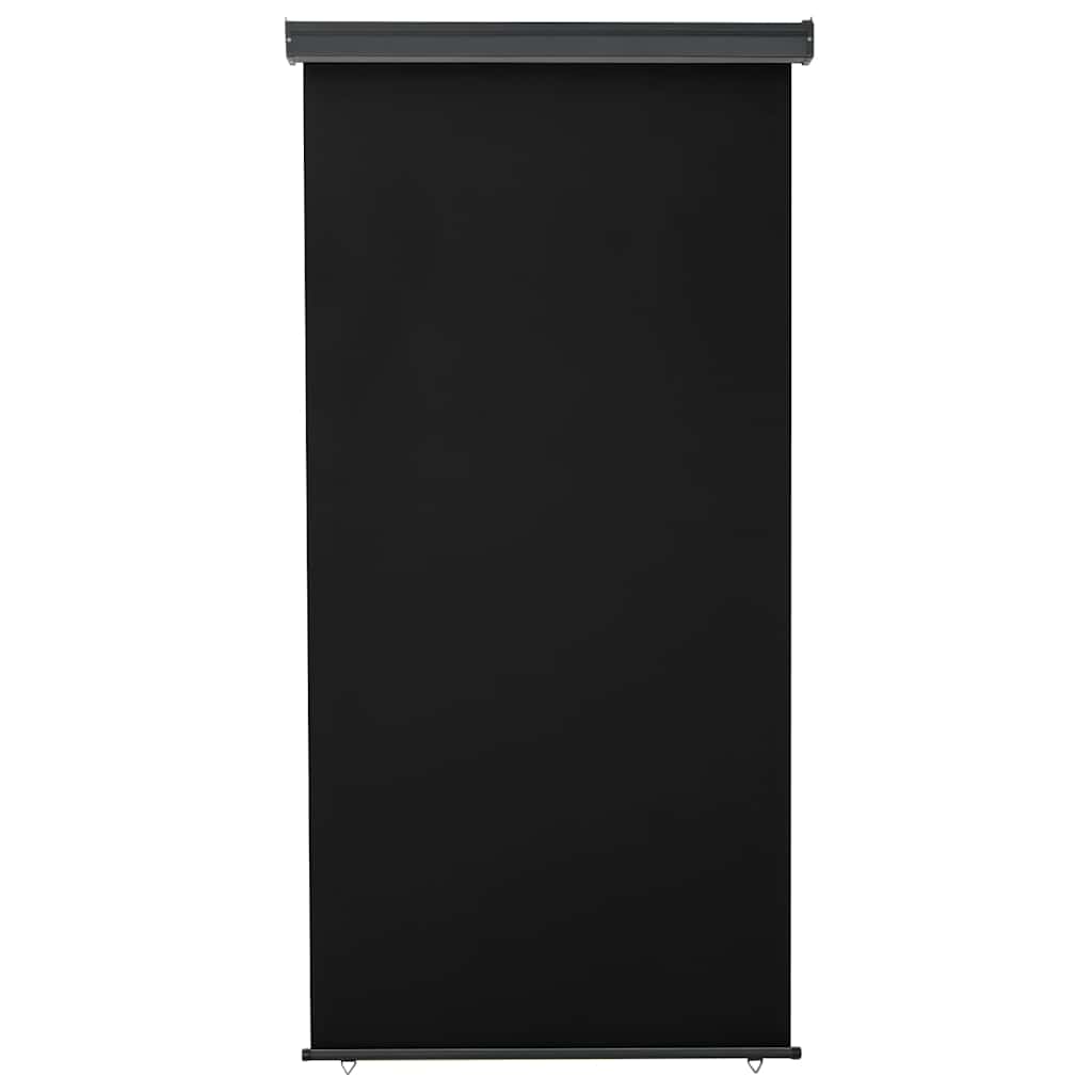 vidaXL Balcony Side Awning 125x250 cm Black