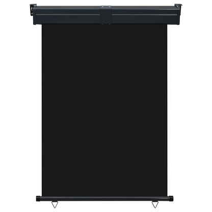vidaXL Balcony Side Awning 125x250 cm Black