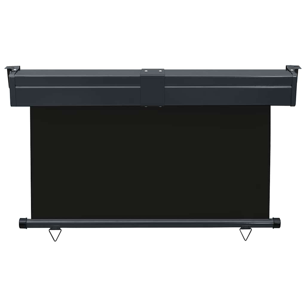 vidaXL Balcony Side Awning 125x250 cm Black