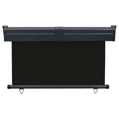 vidaXL Balcony Side Awning 125x250 cm Black
