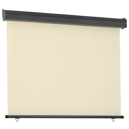 vidaXL Balcony Side Awning 125x250 cm Cream