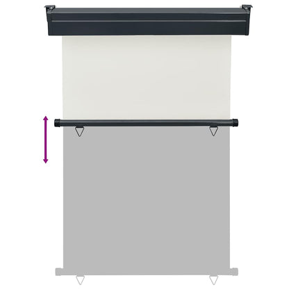 vidaXL Balcony Side Awning 125x250 cm Cream