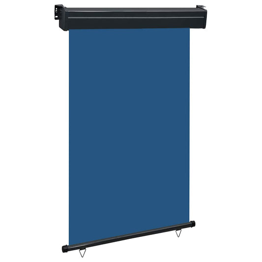 vidaXL Balcony Side Awning | Blue | Steel, aluminium, fabric (100% polyester)