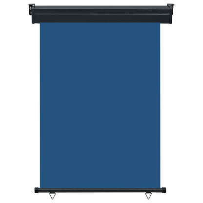 vidaXL Balcony Side Awning | Blue | Steel, aluminium, fabric (100% polyester)