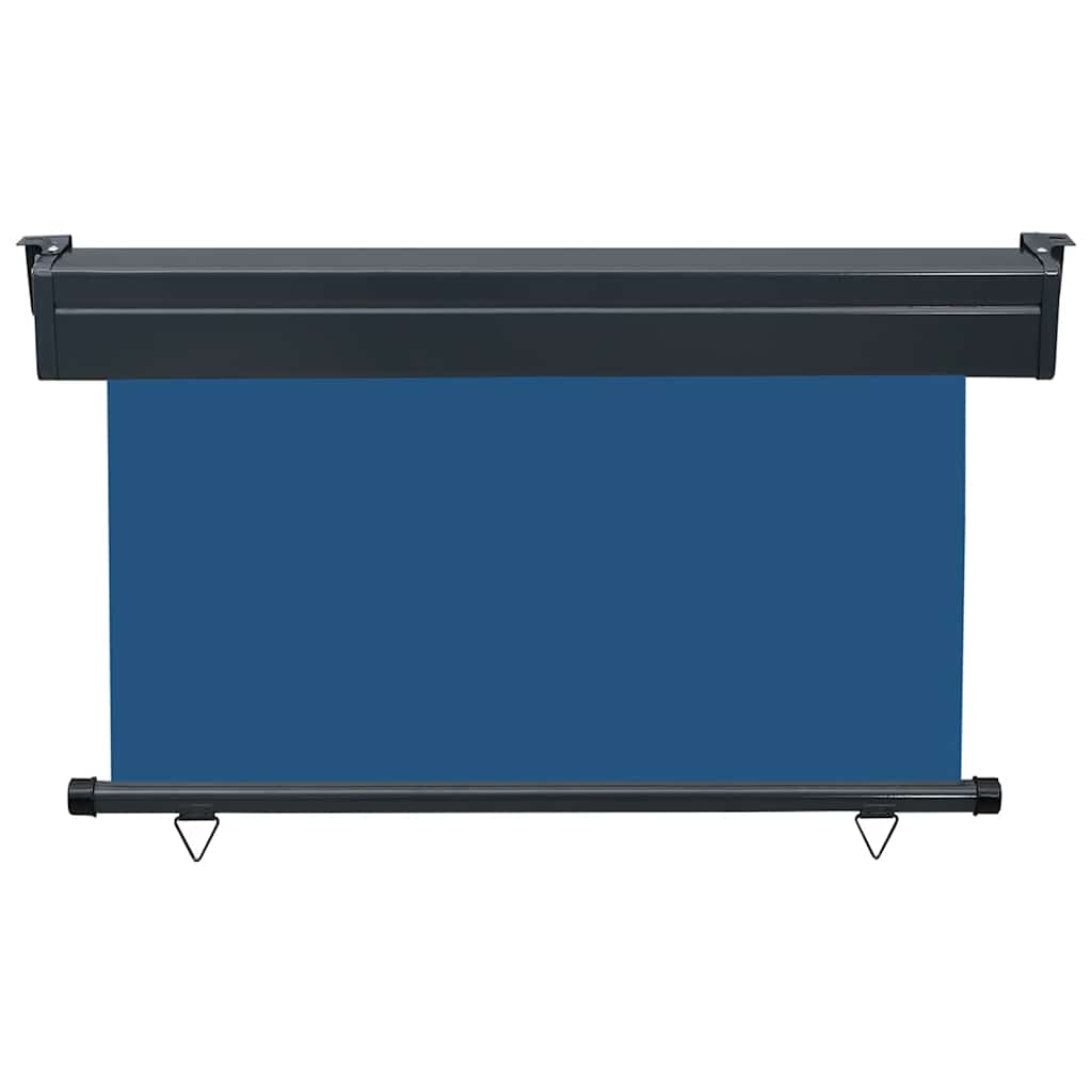 vidaXL Balcony Side Awning | Blue | Steel, aluminium, fabric (100% polyester)