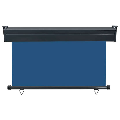 vidaXL Balcony Side Awning | Blue | Steel, aluminium, fabric (100% polyester)