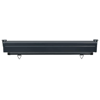 vidaXL Balcony Side Awning | Blue | Steel, aluminium, fabric (100% polyester)
