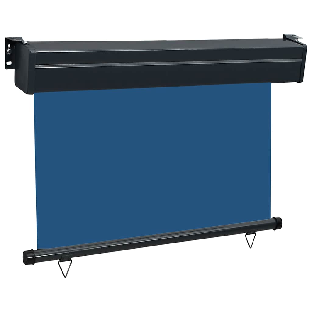 vidaXL Balcony Side Awning | Blue | Steel, aluminium, fabric (100% polyester)