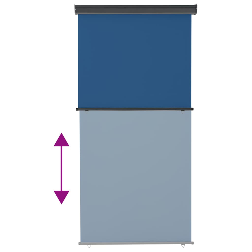 vidaXL Balcony Side Awning 125x250 cm Blue