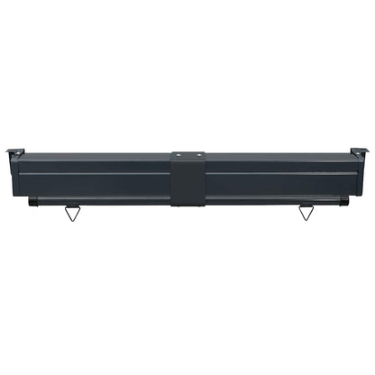 vidaXL Balcony Side Awning | Red | Steel | 125 cm x 250 cm | Retractable