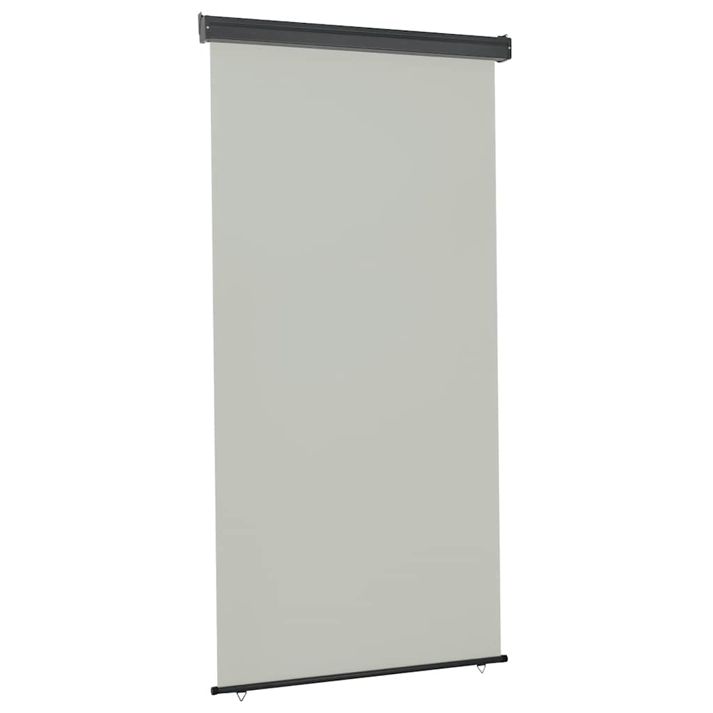 vidaXL Balcony Side Awning | Grey | Steel, aluminium, polyester | Medium