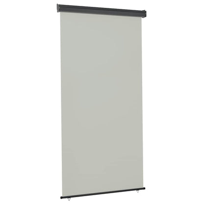 vidaXL Balcony Side Awning | Grey | Steel, aluminium, polyester | Medium