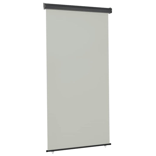 vidaXL Balcony Side Awning | Grey | Steel, aluminium, polyester | Medium