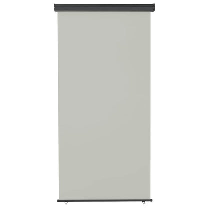 vidaXL Balcony Side Awning | Grey | Steel, aluminium, polyester | Medium