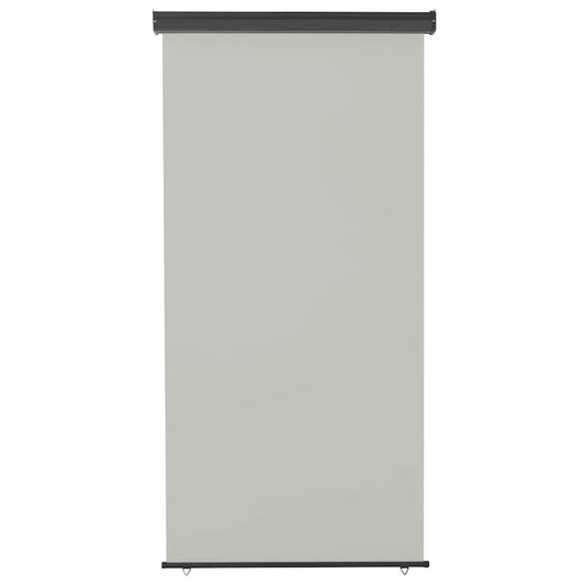 vidaXL Balcony Side Awning | Grey | Steel, aluminium, polyester | Medium