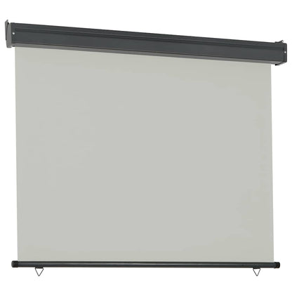 vidaXL Balcony Side Awning 125x250 cm Grey