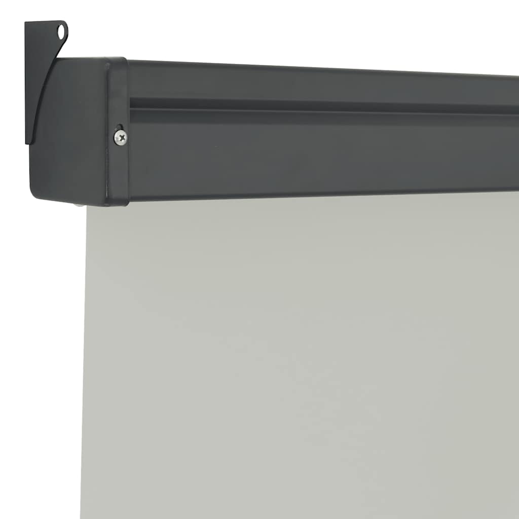 vidaXL Balcony Side Awning | Grey | Steel, aluminium, polyester | Medium
