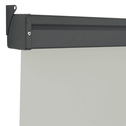 vidaXL Balcony Side Awning | Grey | Steel, aluminium, polyester | Medium