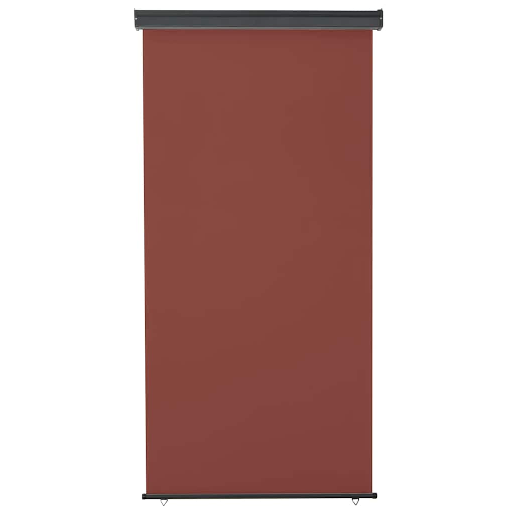 vidaXL Balcony Side Awning | Brown | Polyester, Aluminium, Steel | 125x250 cm