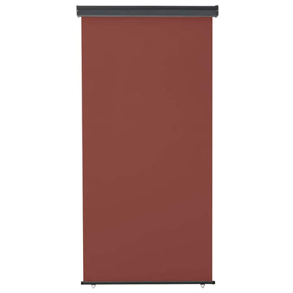 vidaXL Balcony Side Awning | Brown | Polyester, Aluminium, Steel | 125x250 cm