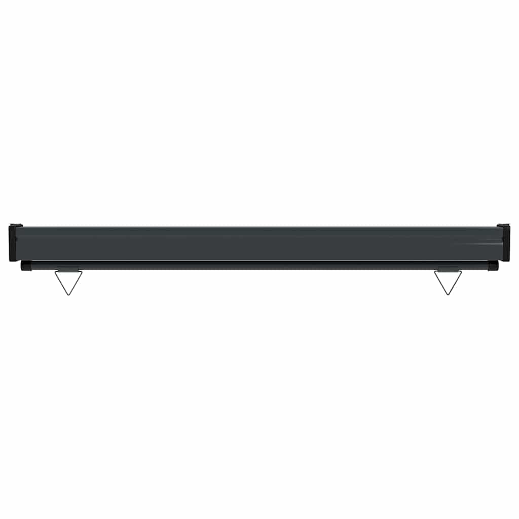 vidaXL Balcony Side Awning | Brown | Polyester, Aluminium, Steel | 125x250 cm