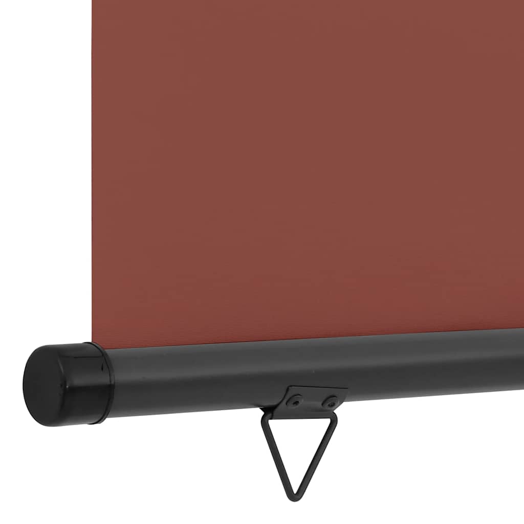 vidaXL Balcony Side Awning | Brown | Polyester, Aluminium, Steel | 125x250 cm