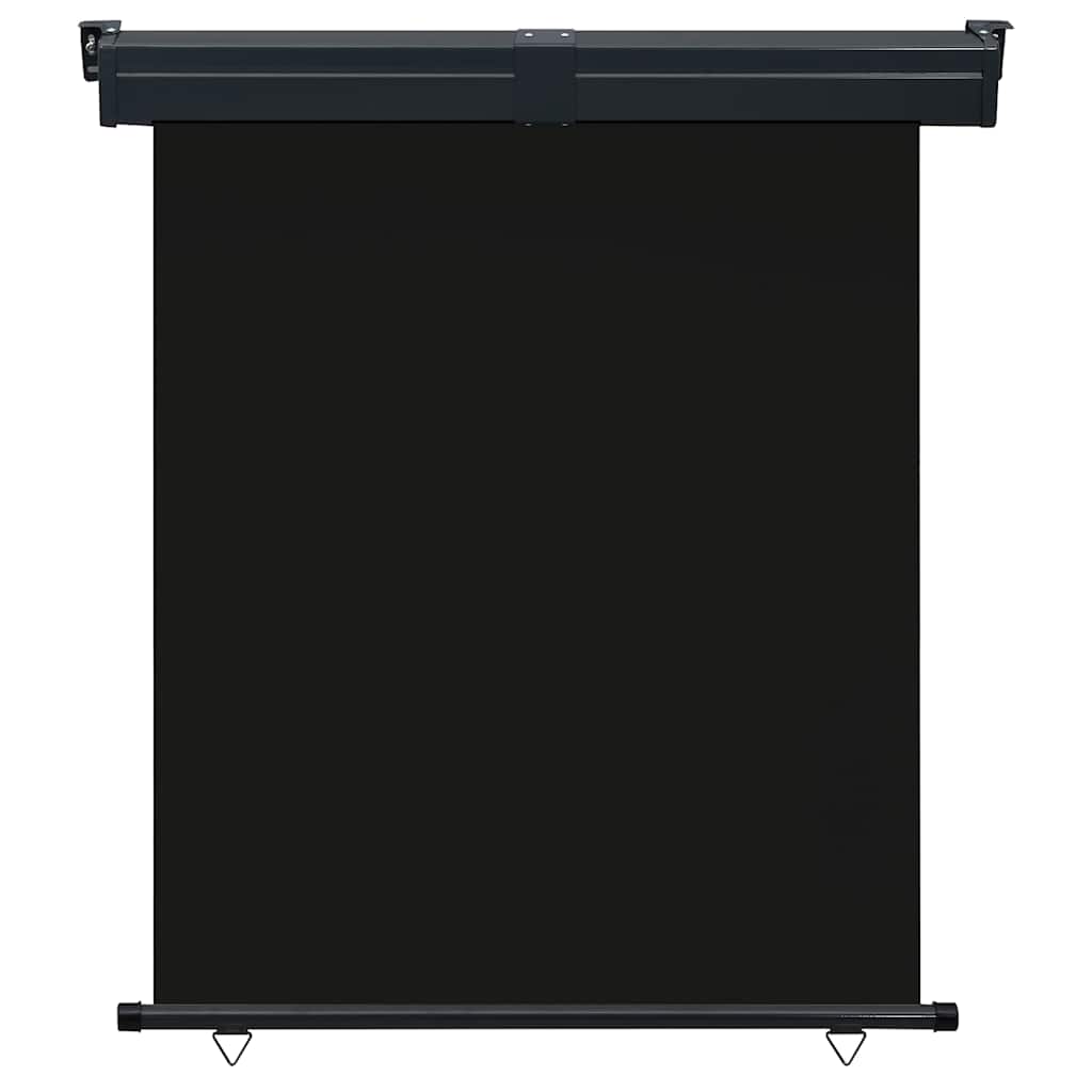 vidaXL Balcony Side Awning 145x250 cm Black