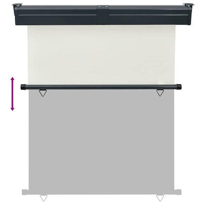 vidaXL Balcony Side Awning 145x250 cm Cream