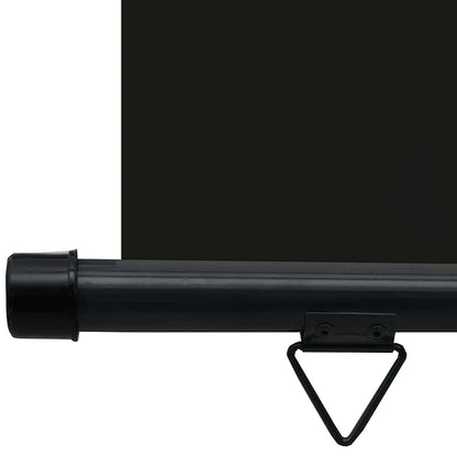 vidaXL Balcony Side Awning | Black | Steel, aluminium, 100% polyester fabric