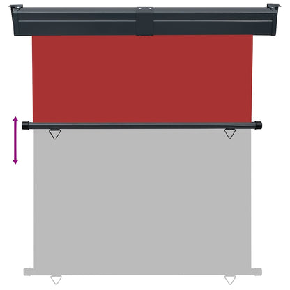 48433 vidaXL Balcony Side Awning 165x250 cm Red