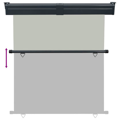 vidaXL Balcony Side Awning 165x250 cm Grey