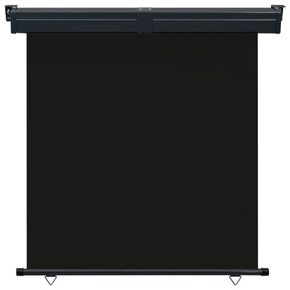 vidaXL Balcony Side Awning | Black | Steel, aluminium, polyester | 175x250 cm