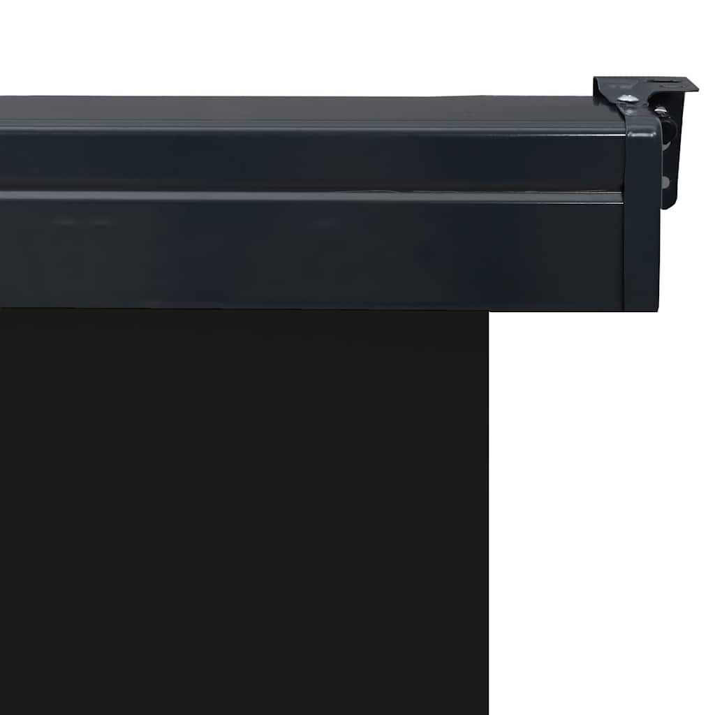 vidaXL Balcony Side Awning | Black | Steel, aluminium, polyester | 175x250 cm