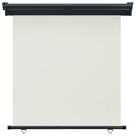 vidaXL Balcony Side Awning | Cream | Polyester, Aluminium, Steel | 175 x 250 cm